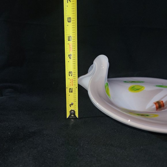 Murano Fratelli Toso large gray bowl with millefiori - Picture 5 of 9